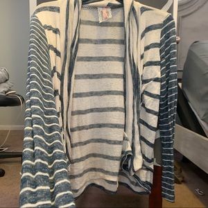 Mauve stripped cardigan